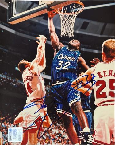 Shaquille O'Neal Autographed Orlando Magic NBA Licensed 8x10 Photo #32-Goldin The Score Board COA (HOF)-Powers Sports Memorabilia