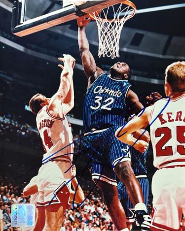 Shaquille O'Neal Autographed Orlando Magic NBA Licensed 8x10 Photo- The Score Board COA (HOF) - CTBL_045247-Powers Sports Memorabilia