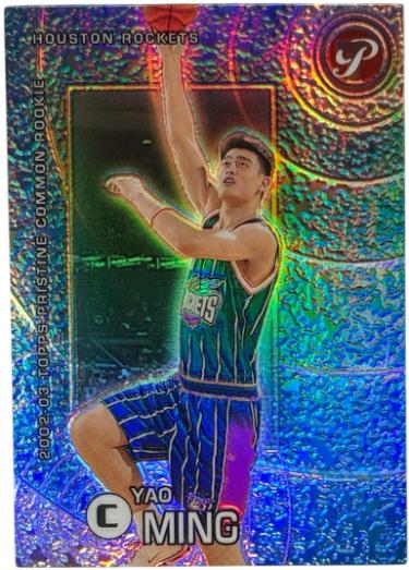 Yao Ming 2002-03 Topps Pristine Refractors Rookie Card (RC) #51- /1899 (Houston Rockets)-Powers Sports Memorabilia