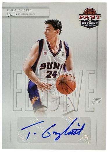 Tom Gugliotta Autographed 2011-12 Panini Past and Present Elusive Ink Auto Card #TG (Phoenix Suns)-Powers Sports Memorabilia