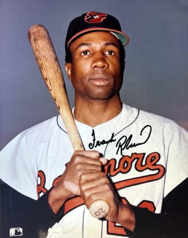Frank Robinson Autographed Baltimore Orioles MLB Licensed 8x10 Photo- Tuff Stuff COA (HOF/TC) - CTBL_045264-Powers Sports Memorabilia