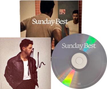 Nick Jonas Autographed 2026 Sunday Best 4x4 Photo Art Card with Album Cover Booklet & CD w/ Case- COA (Jonas Brothers) - CTBL_045268-Powers Sports Memorabilia