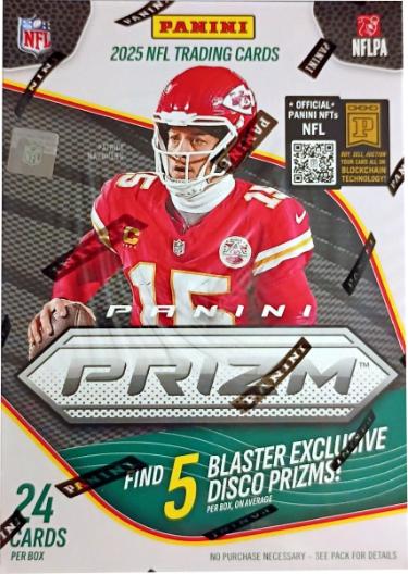 2025 Panini Prizm NFL Football Blaster Box 6PK/4CPP/24CPB - Disco Prizms- NEW-Powers Sports Memorabilia
