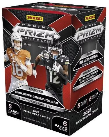 2025 Panini Prizm Draft Picks College Football Blaster Box- 6PK/5CPP/30CPB - New/Factory Sealed-Powers Sports Memorabilia