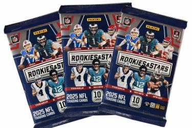 2025 Panini Rookies and Stars NFL Football 10 Card Pack- Lot of 3 - New/Factory Sealed-Powers Sports Memorabilia