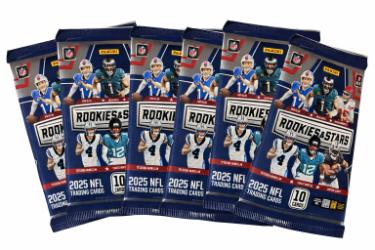 2025 Panini Rookies and Stars NFL Football 10 Card Pack- Lot of 6 - New/Factory Sealed-Powers Sports Memorabilia