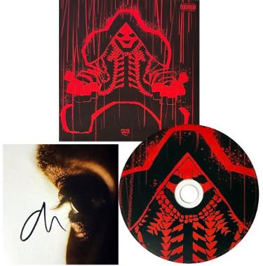 The Weeknd Autographed 2025 Hurry Up Tomorrow 3.75x3.75 Art Card Insert/ w/ Jean-Michel Basquiat Album Cover w/CD/Case- COA