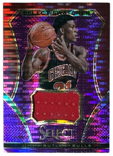 Jimmy Butler 2013-14 Panini Select Select Swatches Purple Prizm Card #19- /99 (Chicago Bulls)-Powers Sports Memorabilia