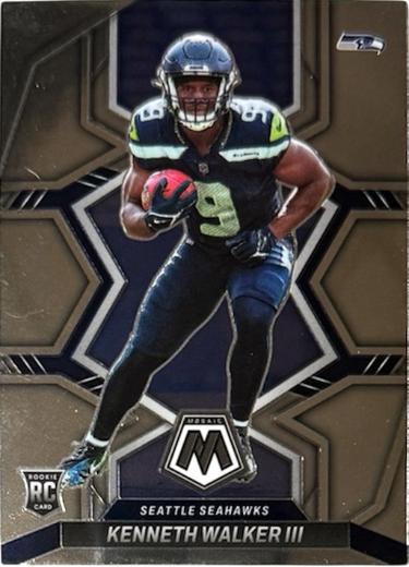 Kenneth Walker III 2022 Panini Mosaic Rookie Card (RC) #308 (Seattle Seahawks/SB LX MVP)-Powers Sports Memorabilia