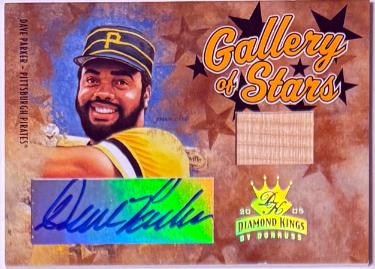 Dave Parker Autographed 2005 Donruss Diamond Kings Game Used Bat/Auto Card #GS-9- /200 (Pittsburgh Pirates) - CTBL_045363-Powers Sports Memorabilia
