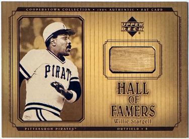 Willie Stargell 2001 Upper Deck Hall of Famers GU Bat/Relic Card #B-WS (Pittsburgh Pirates)-Powers Sports Memorabilia
