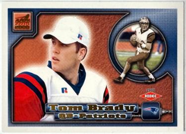 Tom Brady 2000 Pacific Aurora Rookie Card (RC) #84 - (New England Patriots/GOAT)-Powers Sports Memorabilia