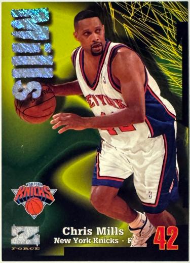Chris Mills 1997-98 SkyBox Z-Force NBA Card #130 Rave- /399 (New York Knicks)-Powers Sports Memorabilia