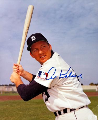 Al Kaline Autographed Detroit Tigers MLB 8x10 Photo imperfect - NFL Alumni LOA (HOF)-Powers Sports Memorabilia