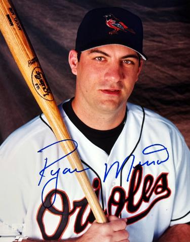 Ryan Minor Autographed Baltimore Orioles MLB Licensed 8x10 Photo- COA/Show Ticket-Powers Sports Memorabilia