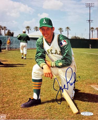 Joe Rudi Autographed Oakland A's MLB 8x10 Photo imperfect- Sports World Collectibles COA-Powers Sports Memorabilia