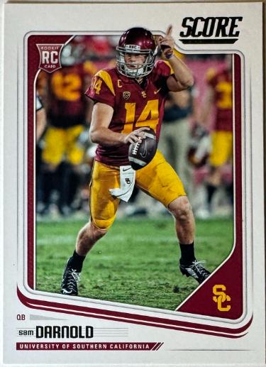 Sam Darnold 2018 Score Rookie Card (RC) #349 (USC Trojans/Seattle Seahawks)-Powers Sports Memorabilia