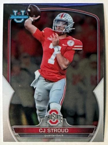 CJ/C.J. Stroud Stroud 2022 Bowman U Chrome Rookie Card (RC) #100 (Ohio State/Texans)-Powers Sports Memorabilia