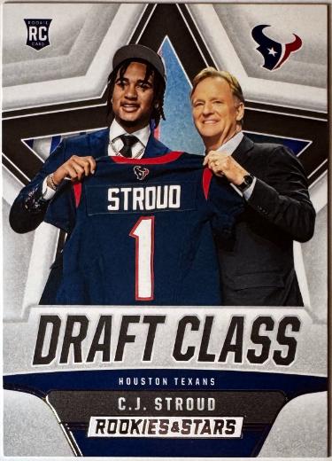 CJ/C.J. Stroud 2023 Panini Rookies & Stars Draft Class Rookie Card #DC-4 (Houston Texans)-Powers Sports Memorabilia