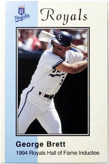 George Brett 1994 KC Life Insurance/Police Oversized Card (Kansas City Royals)-Powers Sports Memorabilia