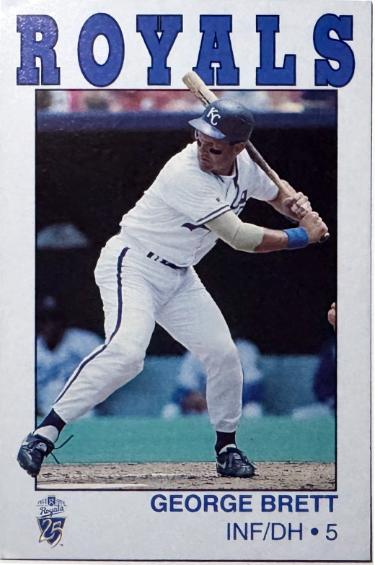 George Brett 1993 KC Life Insurance/Police Oversized Card (Kansas City Royals)-Powers Sports Memorabilia