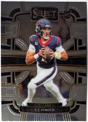 CJ/C.J. Stroud 2023 Panini Select NFL Rookie Card (RC) #41 (Houston Texans)-Powers Sports Memorabilia