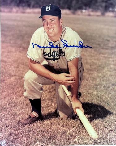 Duke Snider Autographed Brooklyn Dodgers MLB 8x10 Photo - CSA COA (HOF/8X All Star)-Powers Sports Memorabilia