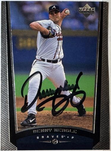 Denny Neagle Autographed 1999 Upper Deck On Card Auto #37- COA (Atlanta Braves)-Powers Sports Memorabilia