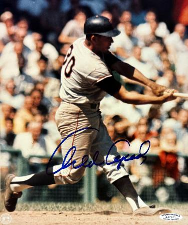 Orlando Cepeda Autographed Giants MLB Licensed 8x10 Photo- Sports World Collectibles COA/HOF-Powers Sports Memorabilia