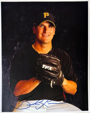 Brad Lincoln Autographed Pittsburgh Pirates 8x10 Photo imperfect- COA-Powers Sports Memorabilia