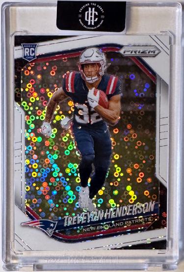 Treveyon Henderson 2025 Prizm White Disco Rookie Card (RC) #343 (New England Patriots)-Powers Sports Memorabilia