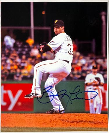 Brad Lincoln Autographed Pittsburgh Pirates 8x10 Photo imperfect- COA - CTBL_045636-Powers Sports Memorabilia