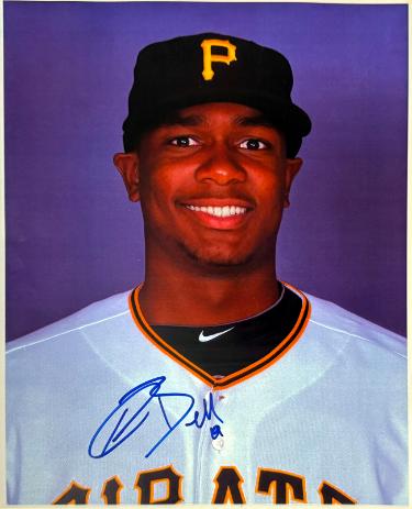 Josh Bell Autographed Pittsburgh Pirates 8x10 Photo imperfect- COA (2019 All-Star)-Powers Sports Memorabilia