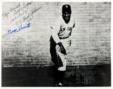 Gene Smith Autographed New York Black Yankees Negro League 8x10 Photo-COA/Show Ticket-Powers Sports Memorabilia
