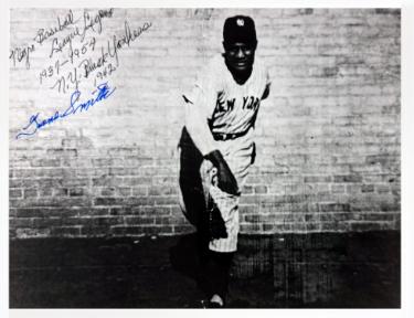 Gene Smith Autographed New York Black Yankees Negro League 8x10 Photo- COA/Show Ticket-Powers Sports Memorabilia