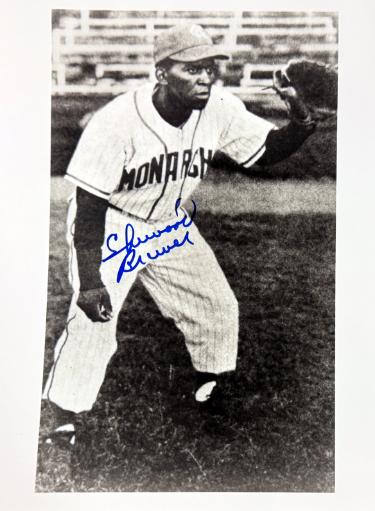 Sherwood Brewer Autographed Kansas City Monarchs Negro Leagues 8x10 Photo Dings- COA-Powers Sports Memorabilia
