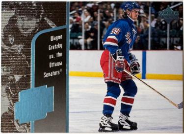 Wayne Gretzky 1999 Upper Deck Year of the Great One Card #GO10 (New York Rangers)-Powers Sports Memorabilia