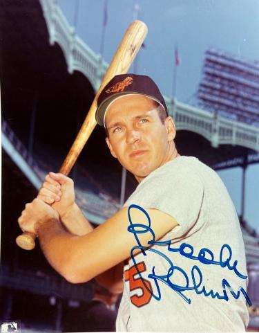 Brooks Robinson Autographed Baltimore Orioles MLB 8x10 Photo imperfect- CSA COA-Powers Sports Memorabilia