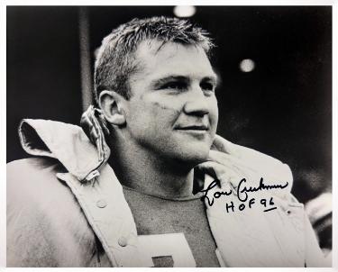 Lou Creekmur Autographed Detroit Lions Vintage B&W 8x10 Photo HOF 96- COA/Show Ticket - CTBL_045681-Powers Sports Memorabilia