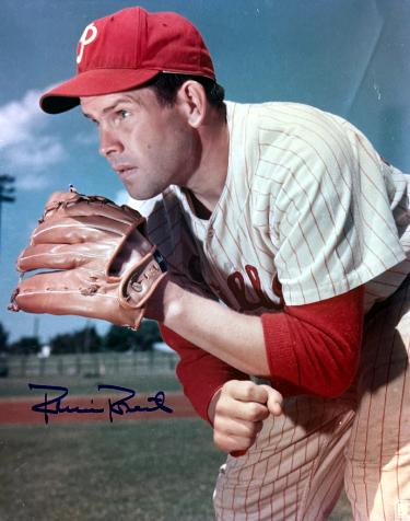 Robin Roberts Autographed Philadelphia Phillies MLB 8x10 Photo imperfect- COA (HOF)-Powers Sports Memorabilia