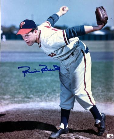 Robin Roberts Autographed Philadelphia Phillies MLB 8x10 Photo imperfect-COA (HOF)-Powers Sports Memorabilia