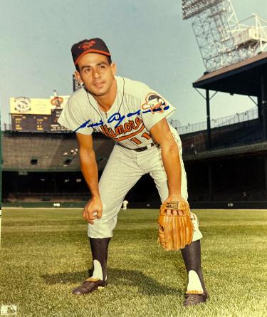 Luis Aparicio Autographed Baltimore Orioles MLB Licensed 8x10 Photo imperfect- COA-Powers Sports Memorabilia