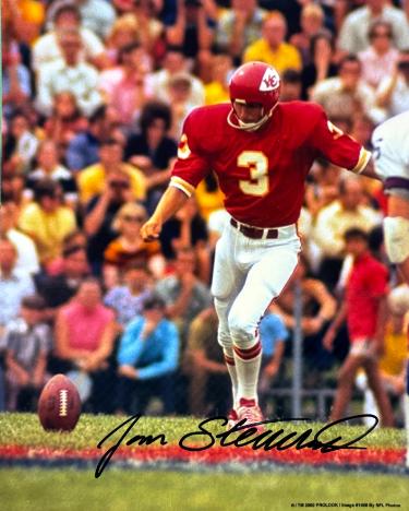 Jan Stenerud Autographed Kansas City Chiefs NFL 8x10 Photo imperfect- COA (HOF) - CTBL_045705-Powers Sports Memorabilia