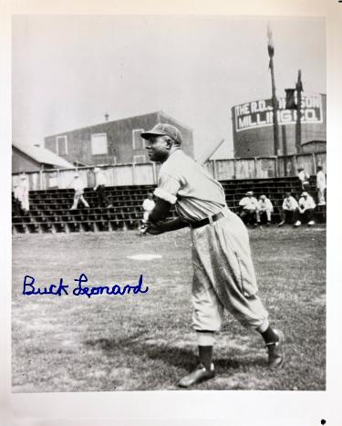 Buck Leonard Autographed Homestead Grays Negro League 8x10 Photo imperfect- COA - CTBL_045715-Powers Sports Memorabilia