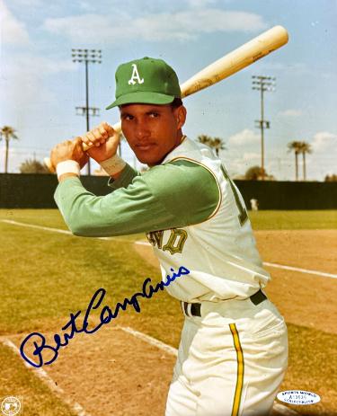 Bert Campaneris Autographed Kansas City A's MLB 8x10 Photo imperfect- Sports World Collectibles COA-Powers Sports Memorabilia