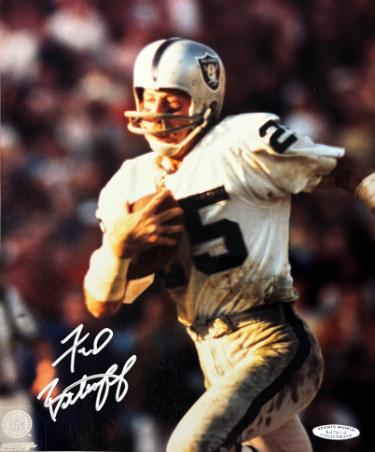 Fred Biletnikoff Autographed Oakland Raiders 8x10 Photo minor dings- Sports World Collectibles COA-Powers Sports Memorabilia