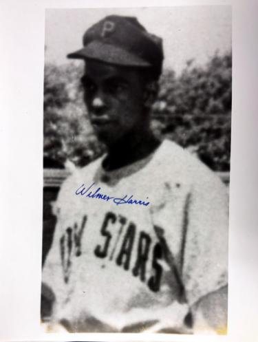 Wilmer Harris Autographed Philadelphia Stars Negro League 8x10 Photo imperfect- COA-Powers Sports Memorabilia