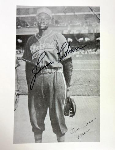 Jim Cohen Autographed Indianapolis Clowns Negro League 8x10 Photo dings- COA/Fireball-Powers Sports Memorabilia