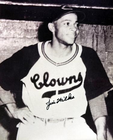 Jim Wilkes Autographed Indianapolis Clowns Negro League 8x10 Photo imperfect- COA-Powers Sports Memorabilia
