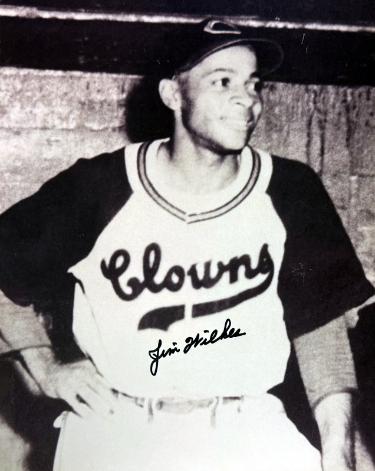 Jim Wilkes Autographed Indianapolis Clowns Negro League 8x10 Photo imperfect- COA - CTBL_045753-Powers Sports Memorabilia